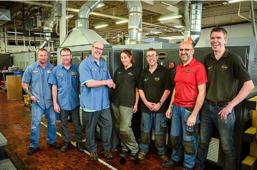 The Benford UV Installation Team - in colour